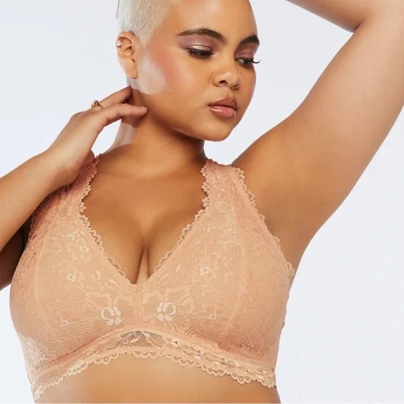 NWOT Savage X Fenty Floral Lace racerback bralette size: 3X (42DD, 44D) - Picture 10 of 11